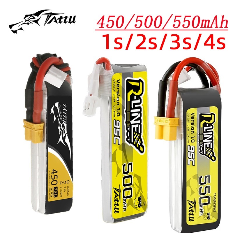 Drone Racing Battery - 3 uds nuevo TATTU 450/500/550mAh 75/95C