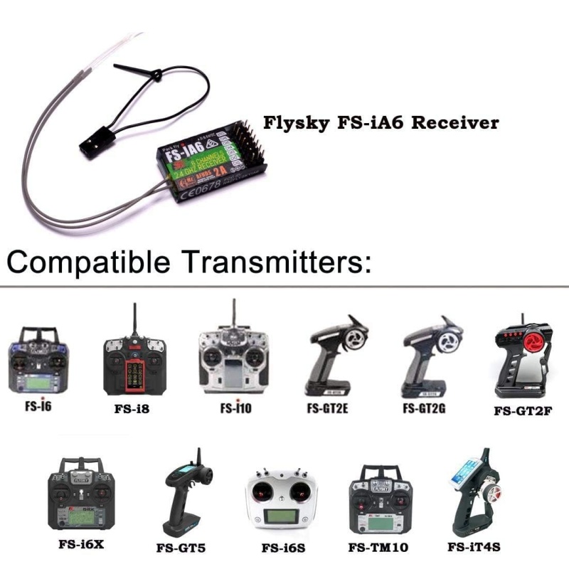 Receptor Flysky FS-IA6 6CH ant - Drone Racing Antenna reseña y precio