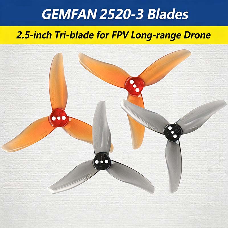 Hélice Gemfan Hurricane 2520-3 - Drone Racing Propeller reseña y precio