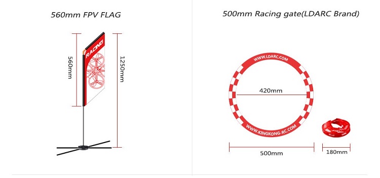 Dron FPV Racer Flag de 560 mm, - Drone Racing Gate reseña y precio