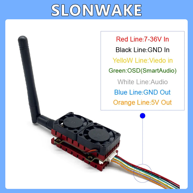 SLONWAKE 5,8G 48CH 4,2 W VTX a - Drone Racing Transmitter reseña y precio