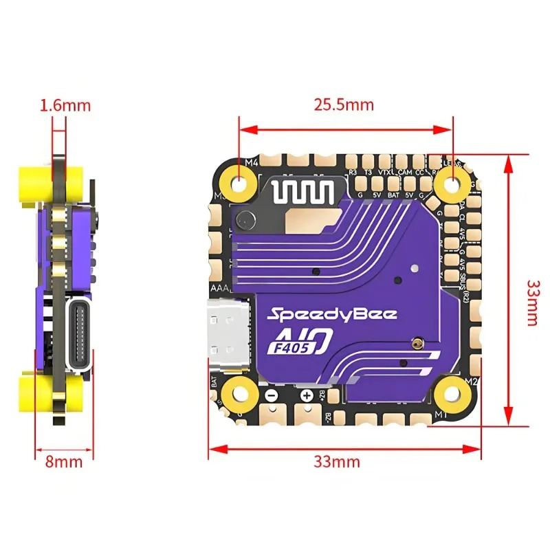 Controlador de Vuelo SpeedyBee - Drone Racing Flight Controller reseña y precio